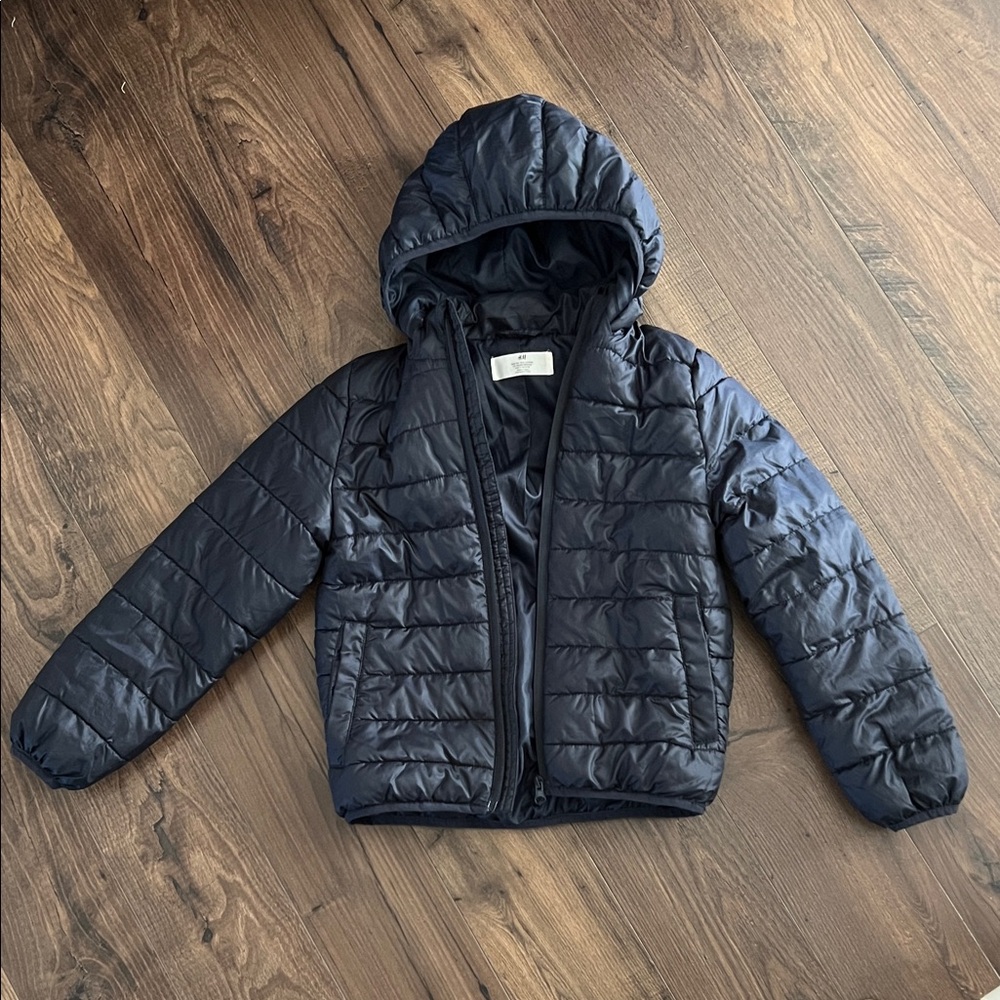 H&M Dark Blue Kids Puffer Jacket